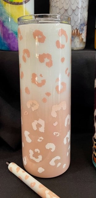 Pink & White Leopard