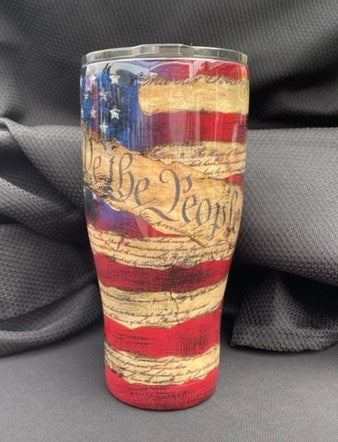 American Flag curved