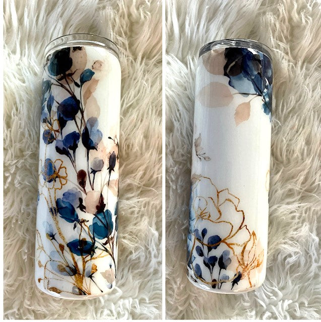 Blue & Gold Floral