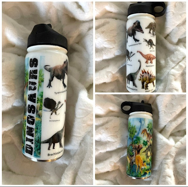 Dino water bottle