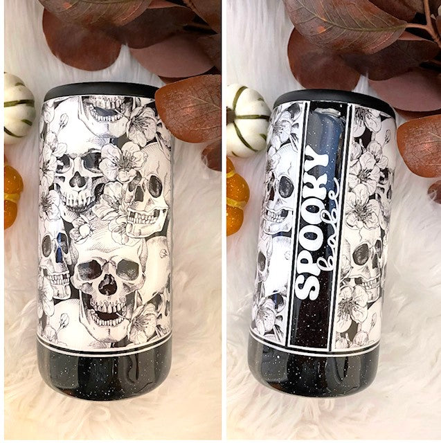 Skull black skinny holder