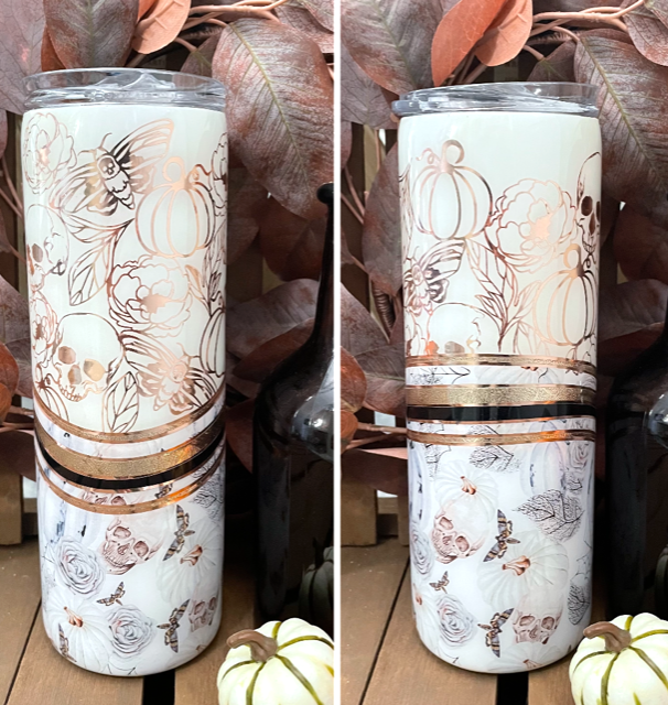 Skulls split tumbler