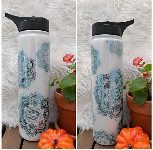 Mandala water bottle